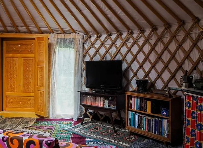 Einzigartige Jurte im Ferienhaus in Emmen, Suedost-Drenthe, mit natuerlicher Umgebung.