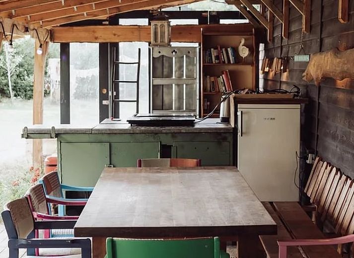 Rustic setting at Holiday home in Emmen, overlooking green surroundings in Drenthe.