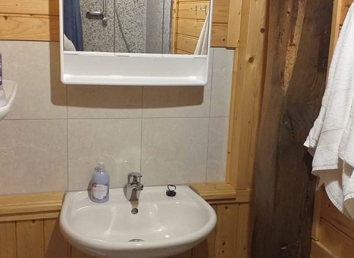 Herrliche Aussicht auf die gruene Umgebung auf dem Bauernhof Kosterhoeve in Valthe, im Suedosten von Drenthe.