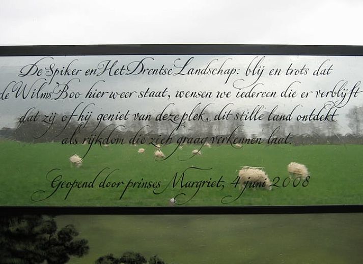 Uitzicht op Vakantiehuis in Nieuw-Schoonebeek omgeven door natuur, Zuidoost Drenthe.