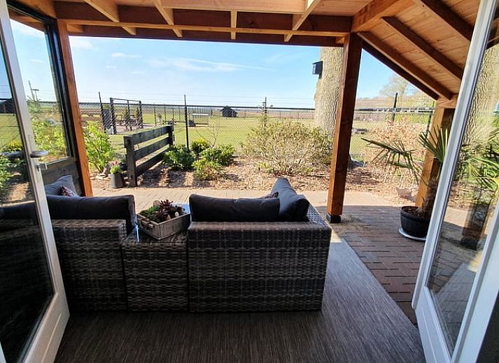 Entree van Vakantiehuisje in Fluitenberg, charmante B&B in het groene hart van Zuidwest Drenthe.