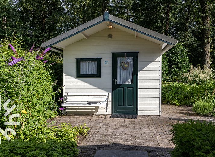 DG181 vakantiehuis in Doldersum, Drenthe met charmante veranda en groene omgeving.