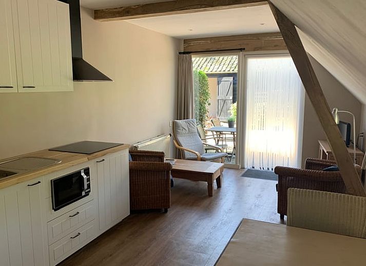 Charmant vakantiehuis in Havelte, Zuidwest Drenthe met rieten dak en gezellige buitenruimte.