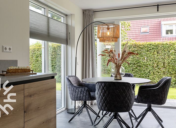 DG1450 Ferienhaus Havelte, Drenthe, mit gemuetlicher Terrasse und gruener Umgebung.