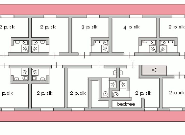 Terrace at DG183 vacation home in Diever, Drenthe, ideal for group dinners.