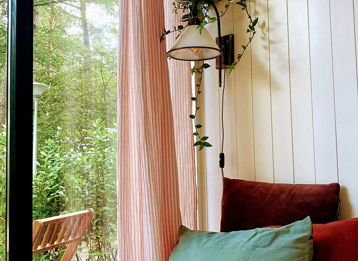 Ferienhaus in Zuidwolde, ein gemuetliches Ferienhaus im Suedwesten von Drenthe, mit einer sonnigen Terrasse und umgeben von gruener Natur.