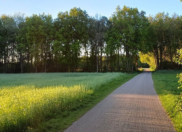 Gezellige zithoek in Vakantiehuis in Zuidwolde, Drenthe, met comfortabele fauteuils en sfeervolle verlichting in een moderne binnenruimte.