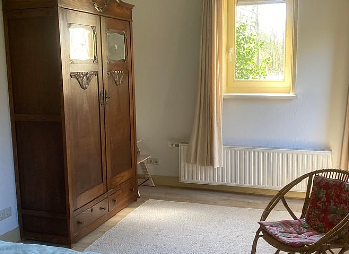 Natuerliche Umgebung mit Vogelhaus im Ferienhaus in Ruinen, Drenthe.