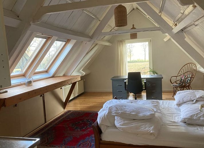 Natuerliche Umgebung mit Vogelhaus im Ferienhaus in Ruinen, Drenthe.