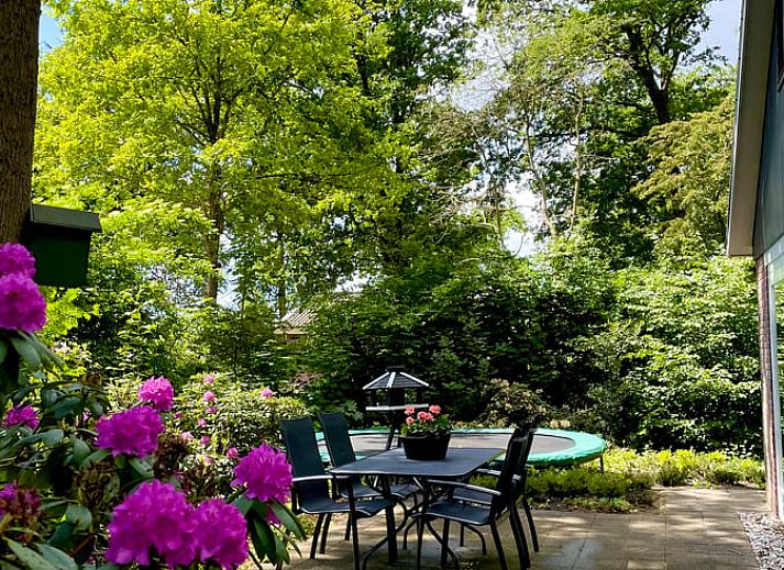 Moderne keuken in Vakantiehuisje in Ruinen, Zuidwest Drenthe, met ruime eethoek en luxe apparatuur.