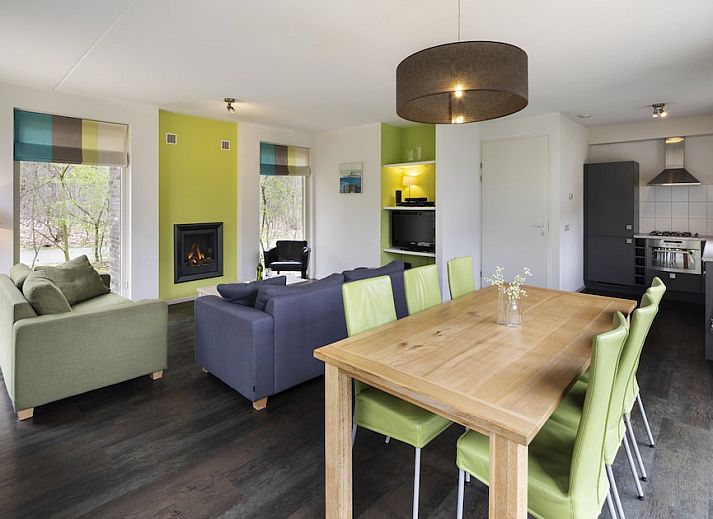 Markegaerde Wellness 6 Ferienhaus in Ruinen, Suedwest-Drenthe, umgeben von Natur mit grossem Garten und modernem Design.