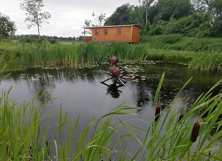 Moderne keuken in Huisje in Wapserveen, perfect voor een comfortabel verblijf in Zuidwest Drenthe.