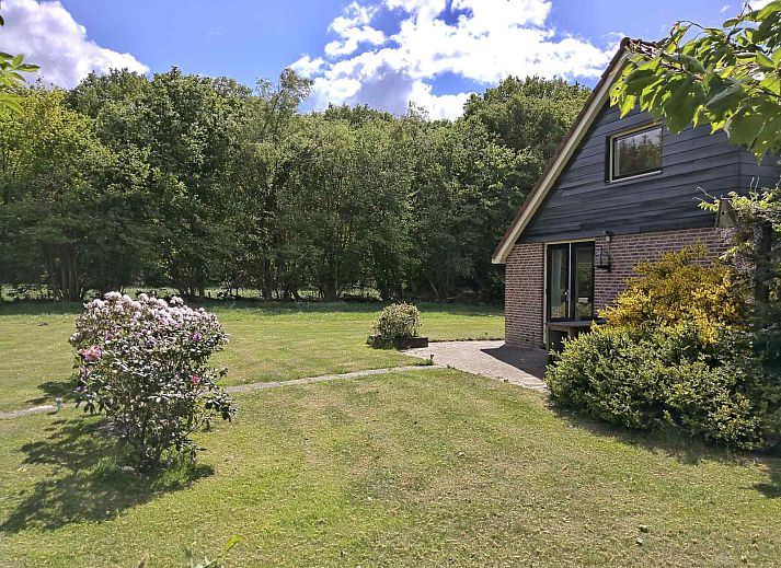 Vakantiehuis DG603 in Dwingeloo, Zuidwest Drenthe, met zonnepanelen en zonnige tuin.