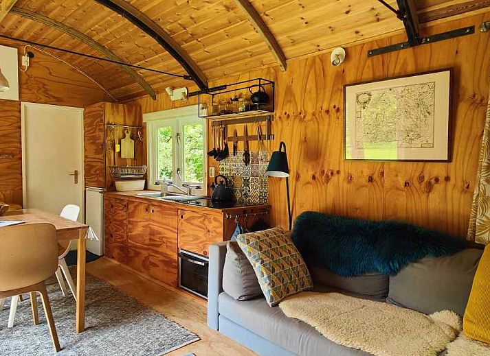 Schoene Aussicht auf die Heide in der Naehe des Ferienhauses DG1584 in Dwingeloo, Suedwest-Drenthe.