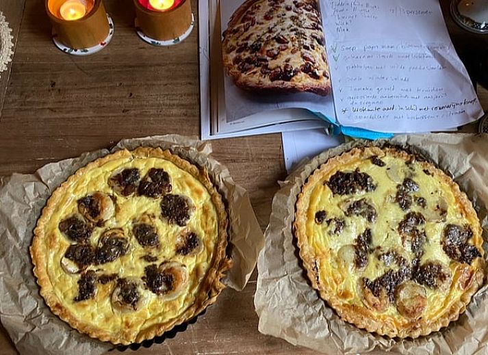 Gemuetliche Leseecke im Ferienhaus in Ruinerwold, Suedwest-Drenthe, mit Buecherwand.