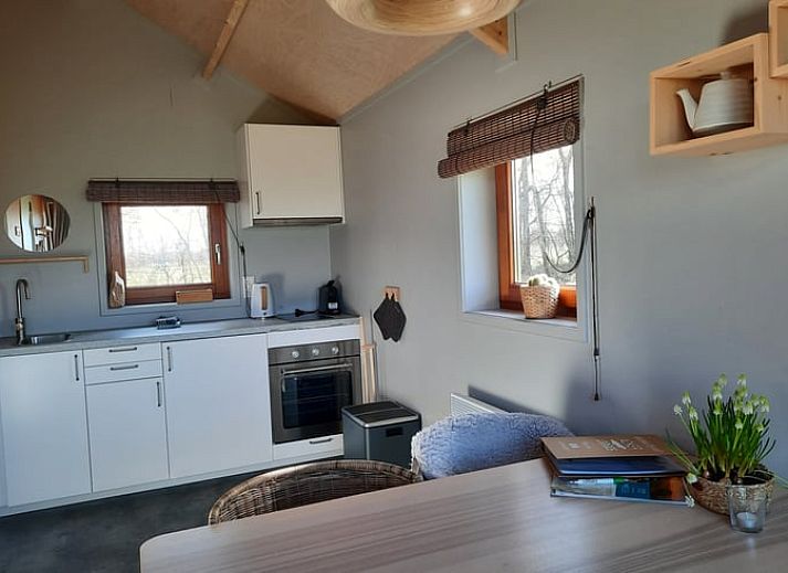 Geniessen Sie die ruhige Umgebung des Ferienhauses in Ruinerwold, Suedwest-Drenthe, mit einem einladenden Whirlpool und einer schoenen Aussicht auf die Natur.