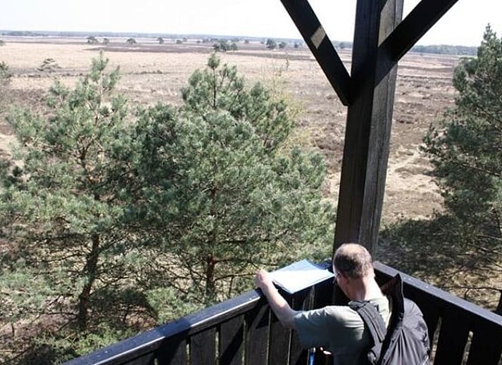 Gezellige woonkamer in Vakantiehuis in Zorgvlied, Zuidwest Drenthe, met open haard en moderne zitplaatsen.