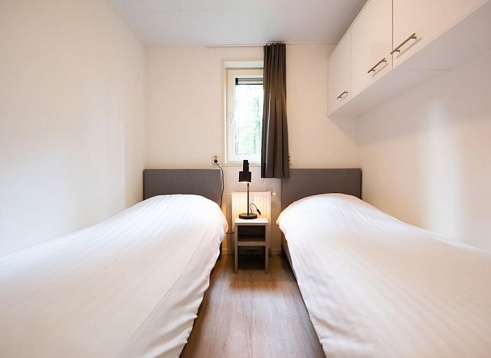 Moderne chalet De Ganzenpoel in Zorgvlied, Zuidwest Drenthe, met terras en omringd door groene natuur voor een ontspannen vakantie.