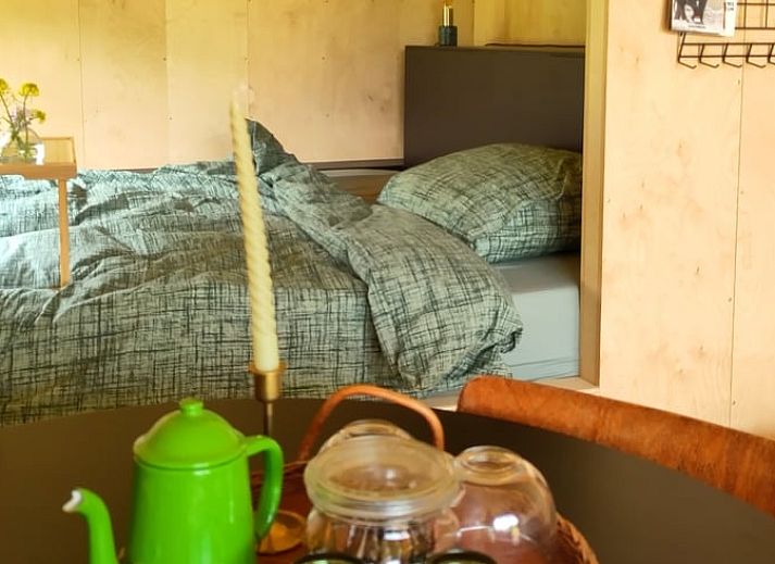 Vacation cottage in Vledder, Southwest Drenthe, with terrace and green surroundings.