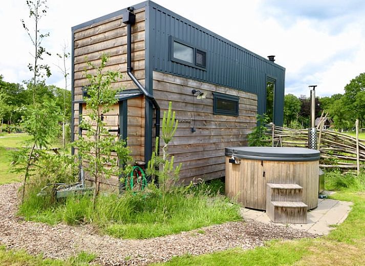 Gemuetliches Wohnzimmer von Huisje in Vledder, Ferienhaus in Suedwest-Drenthe mit Holzofen.