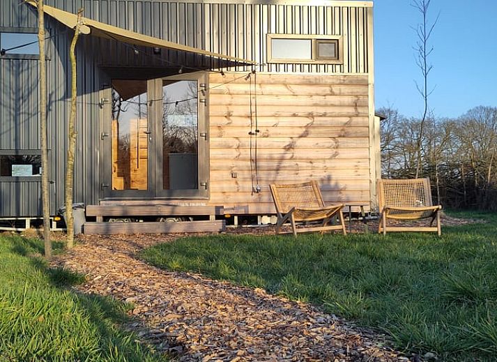 Kaminofen und Kuschelecke im Cottage in Vledder, Ferienhaus in Suedwest-Drenthe.