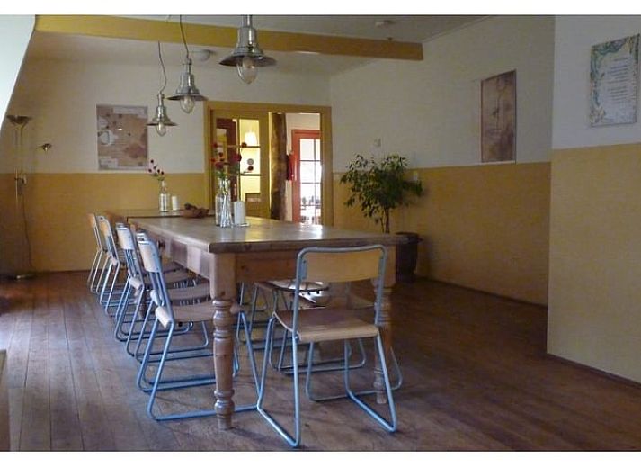 Groene omgeving van Vakantiehuisje in Wapse, Zuidwest Drenthe, met bomen en grasveld.