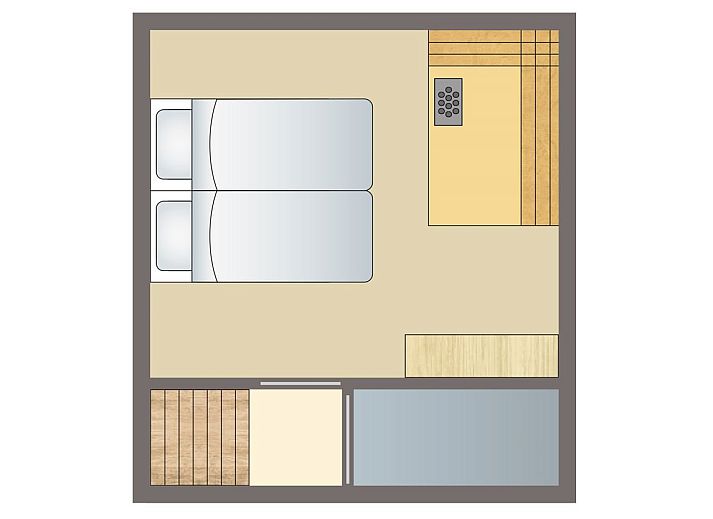Hunerwold State 4-persoons bungalow met terras in Wateren, Zuidwest Drenthe, omgeven door groene natuur.
