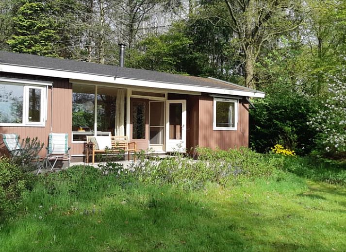 Sunrise at Cottage in Koekange, cottage in Southwest Drenthe, overlooking misty fields and trees.