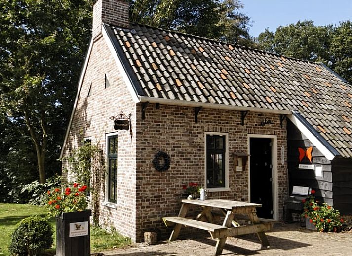 Ferienhaus in Ansen, im Suedwesten von Drenthe, mit schoenem Aussenbereich und Gartenmoebeln.