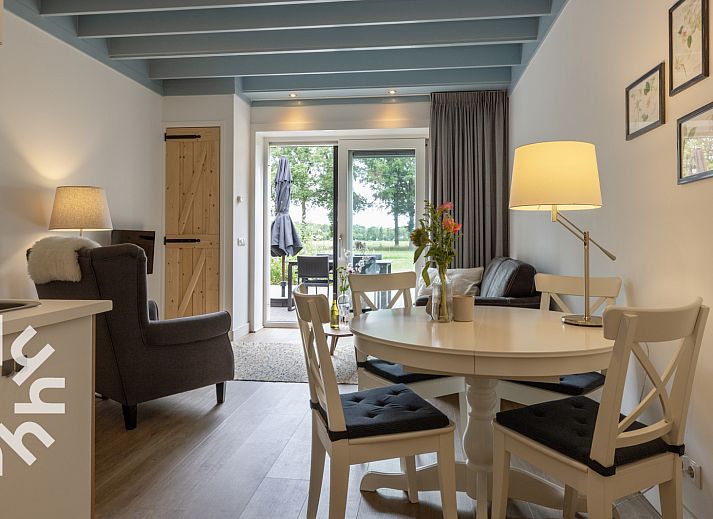 Moderne douche in DG1029 vakantiehuis, Frederiksoord, Zuidwest Drenthe, met stijlvolle inrichting.