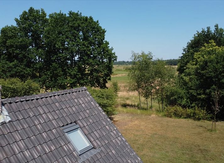 Rustikales Ferienhaus in Oude Willem mit gruenem Garten im Suedwesten von Drenthe, ideal fuer Naturliebhaber.