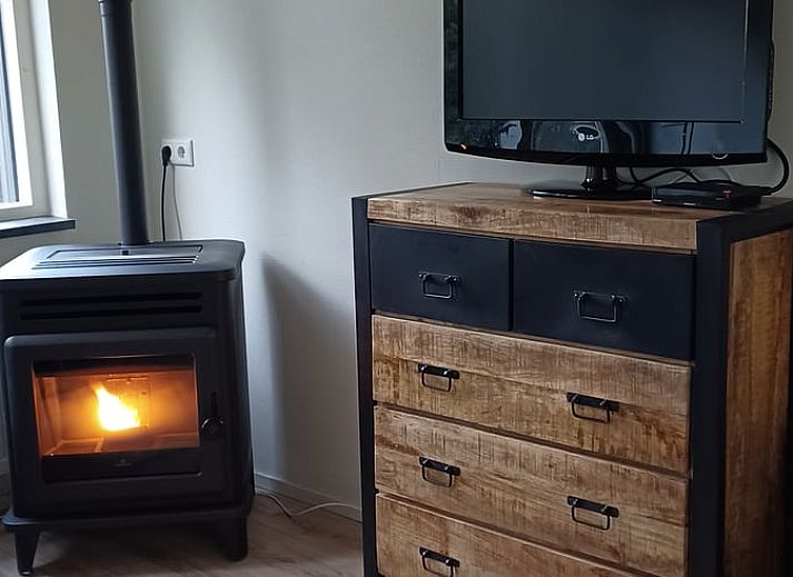 Spacious terrace at Holiday home in Oude Willem, located in green Drenthe.