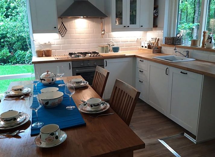 Vakantiehuisje in Oude Willem, Zuidwest Drenthe omgeven door groene natuur en rustieke omgeving, ideaal voor een ontspannen verblijf.