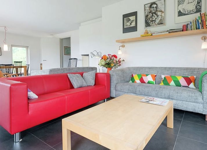 Geraeumiger Garten mit Schaukel im Ferienhaus in Hollandscheveld, ideal fuer Familien in Drenthe.