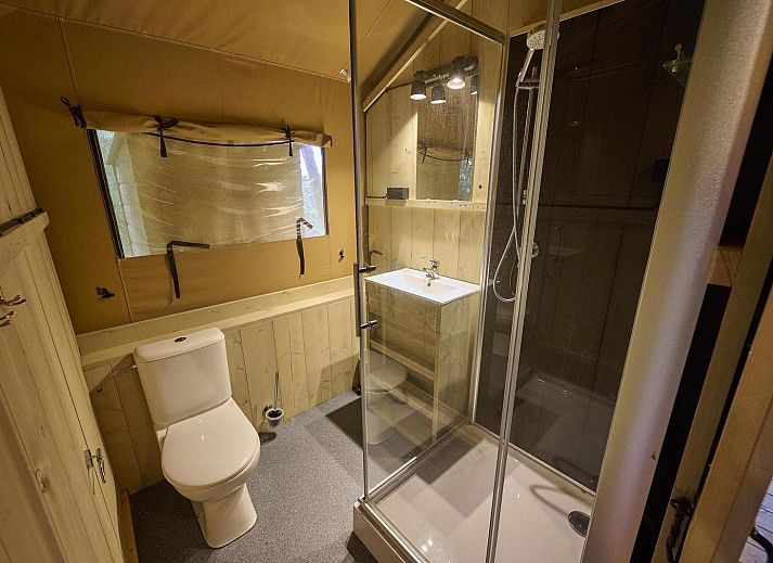 Cozy glamping lodges at Safaritent Wood in Biddinghuizen, surrounded by nature in Eastern Flevoland.