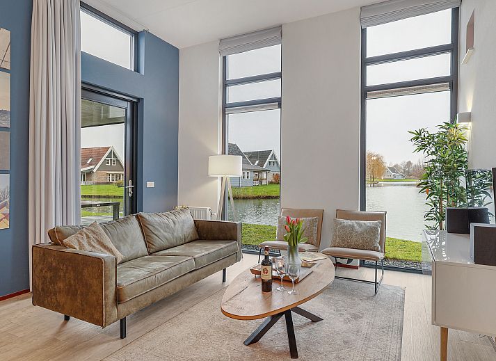 Grundriss der 6-Personen-Villa "Waterparc Veluwemeer" in Biddinghuizen. Komfortables Ferienhaus in Flevoland mit grosszuegigem Innenbereich und Terrasse.