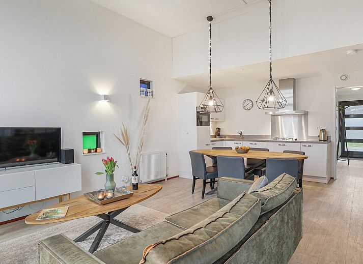 Grundriss der 6-Personen-Villa "Waterparc Veluwemeer" in Biddinghuizen. Komfortables Ferienhaus in Flevoland mit grosszuegigem Innenbereich und Terrasse.