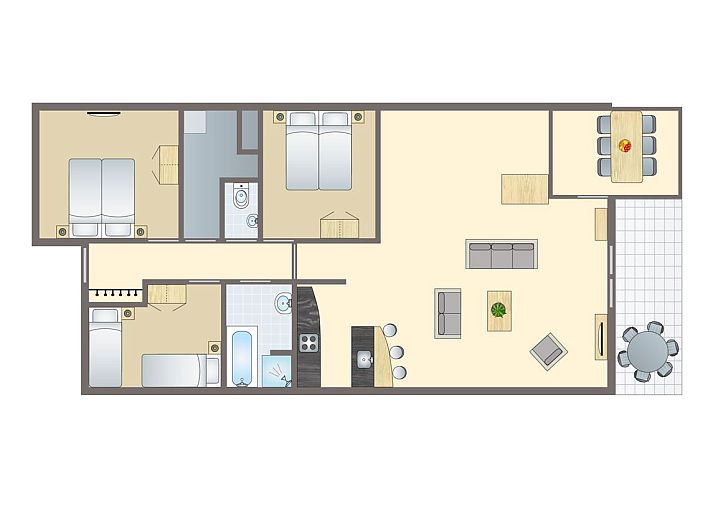 Verblijf 210136 • Bungalow Oostelijk Flevoland • Waterparc Veluwemeer | 6-persoons appartement | 6BA