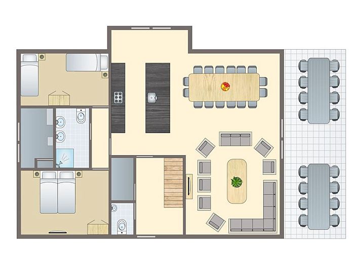Guest house 210157 - Bungalow Oostelijk Flevoland - Waterparc Veluwemeer | 16-persoons villa | 16N