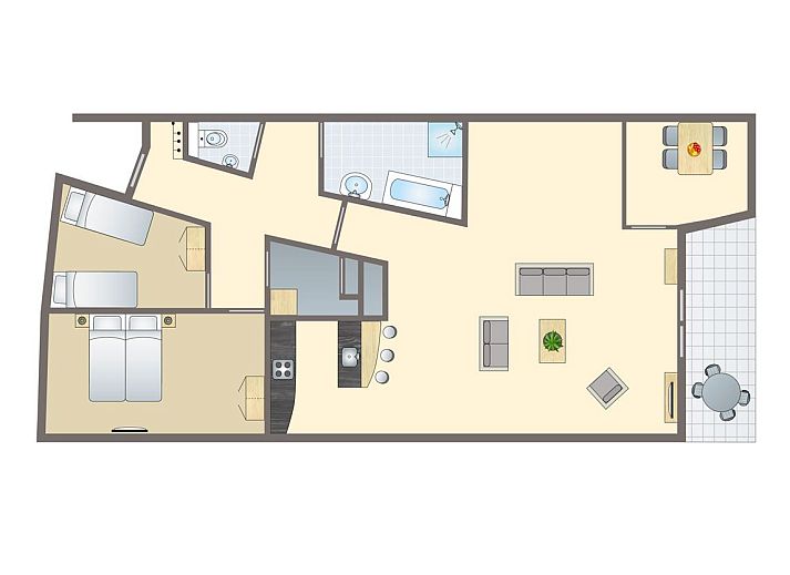 Guest house 210194 • Bungalow Oostelijk Flevoland • Waterparc Veluwemeer | 4-persoons appartement | 4B1 