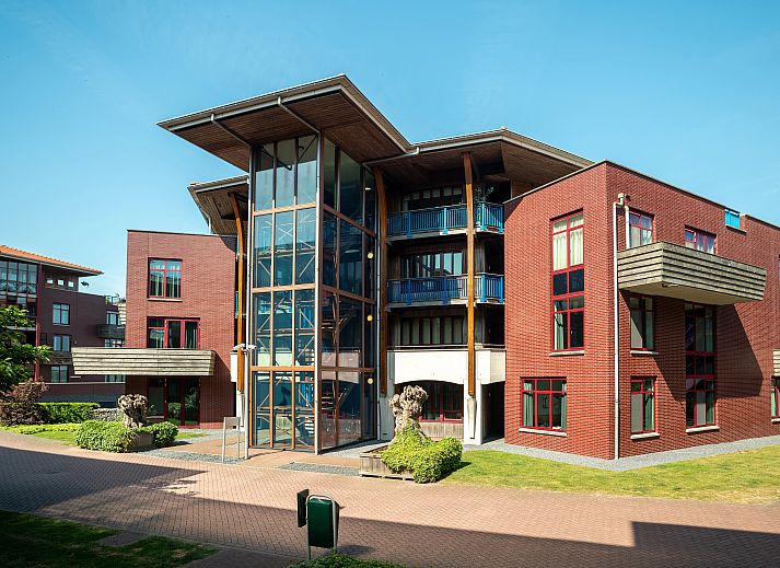 Plattegrond van Waterparc Veluwemeer 4-persoons appartement 4B1 in Biddinghuizen, Flevoland, met ruime indeling en moderne voorzieningen.