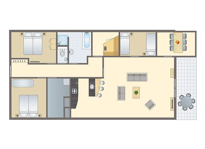 Verblijf 210195 • Bungalow Oostelijk Flevoland • Waterparc Veluwemeer | 6-persoons appartement | 6BEA 