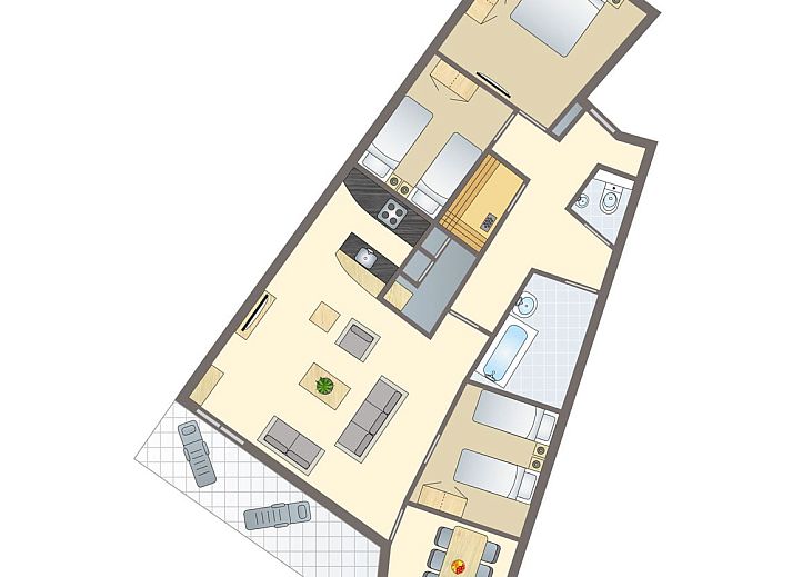 Guest house 210197 • Bungalow Oostelijk Flevoland • Waterparc Veluwemeer | 6-persoons appartement | 6LA