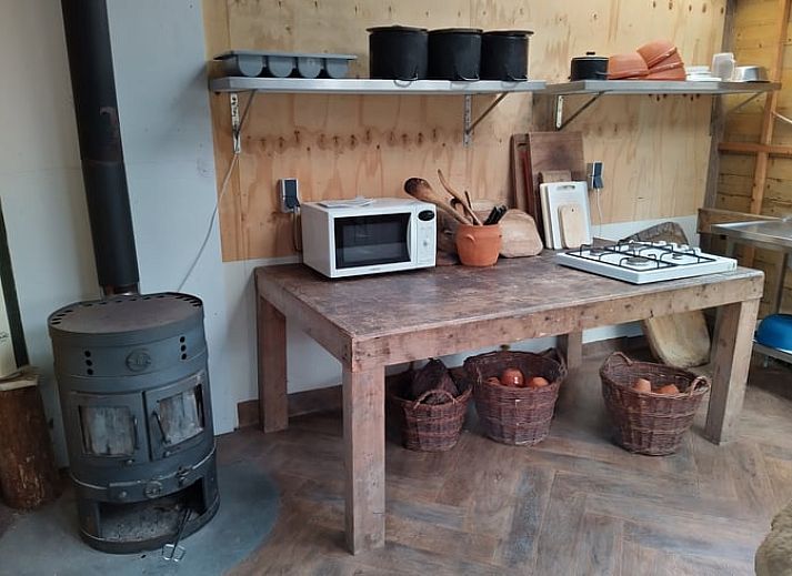 Flower Meadow at Cottage in Lelystad, ein Ferienhaus in Ost-Flevoland, umgeben von gruener Natur.
