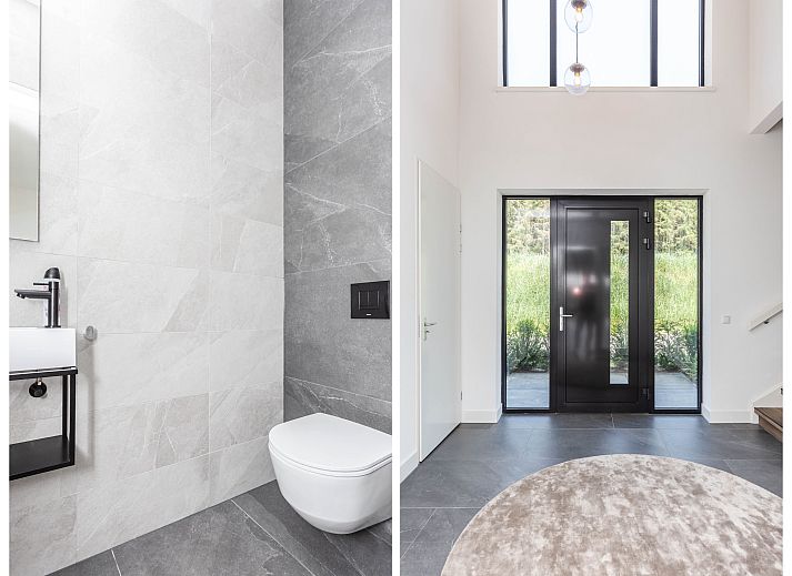 Vrijstaande woning in Zeewolde, een vakantiehuis omgeven door natuur in Zuidelijk Flevoland, met een uitnodigend terras en moderne architectuur.