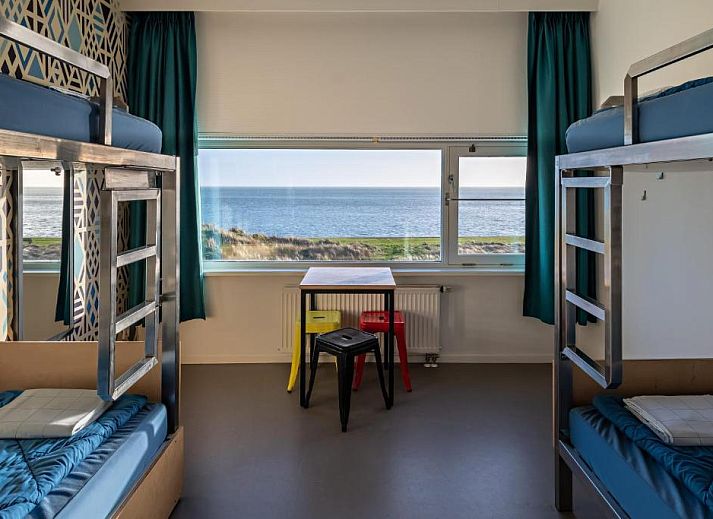 Comfortable dormitory at Stayokay Hostel Terschelling with a sea view in West Terschelling.