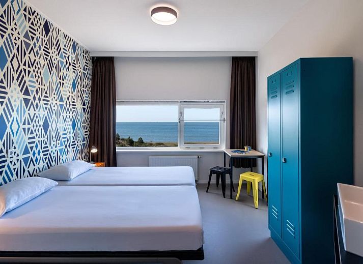 Stylish bathroom facilities at Stayokay Hostel Terschelling, West Terschelling, Wadden Islands.