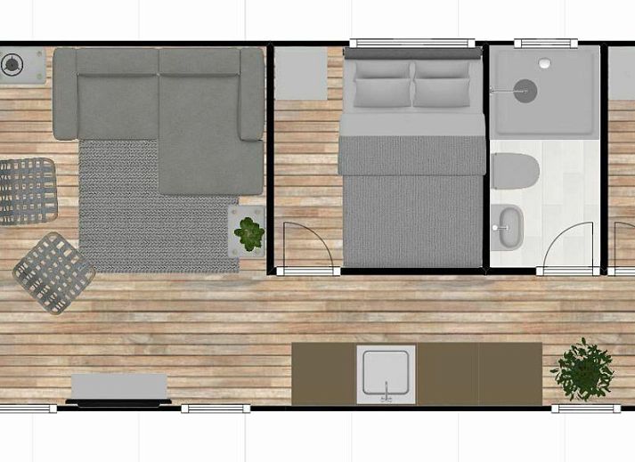 Guest house 220339 - Holiday property Zuidelijk Flevoland - Havenlodge met dakterras en balkon