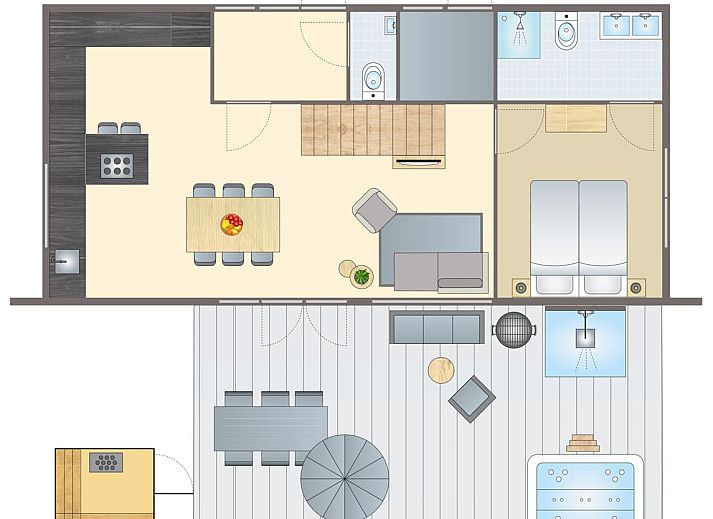 Guest house 2303108 - Bungalow Friese bossen - 6-persoons villa | 6EL