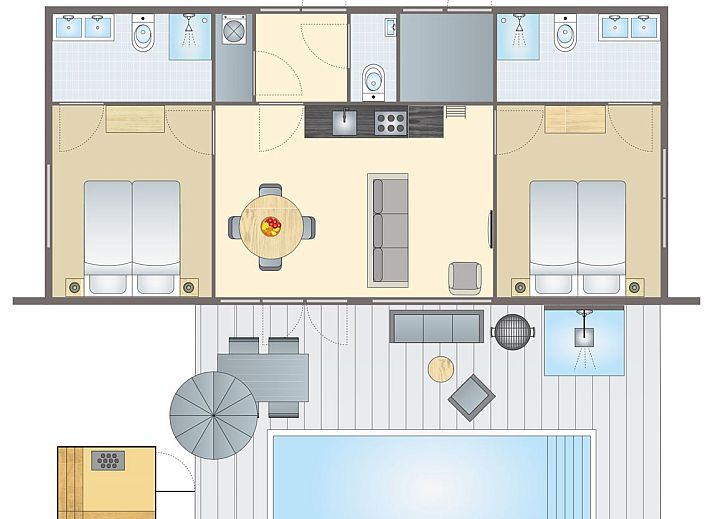 Verblijf 2303109 - Bungalow Friese bossen - 4-persoons villa | 4ELZ